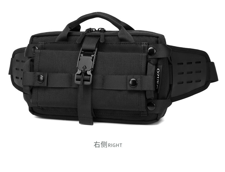 Men's Trendy Tactical Waist Bag Waterproof Small Crossbody Bag Outdoor Sports Cycling Running Lightweight Portable Bag male bag