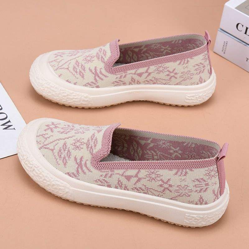 New Style Fisherman Shoes for Women, Breathable and Lightweight, Little Chanel Style, Casual Mom Shoes, Slip-On, Soft Sole, Non-Slip, Flat Shoes, Single Shoes