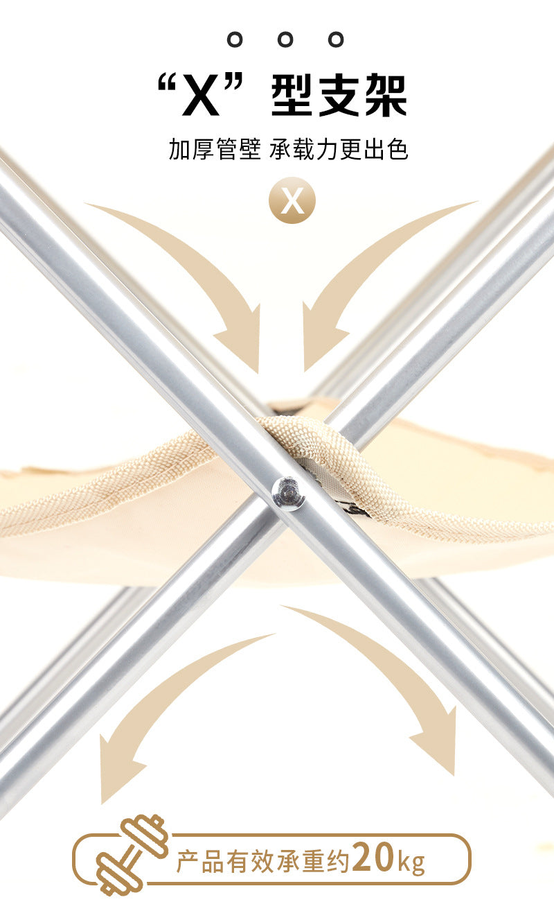 New Folding Chair Camping Lightweight Fabric Folding Table Camping Barbecue Stall Portable Mini Multifunctional Outdoor