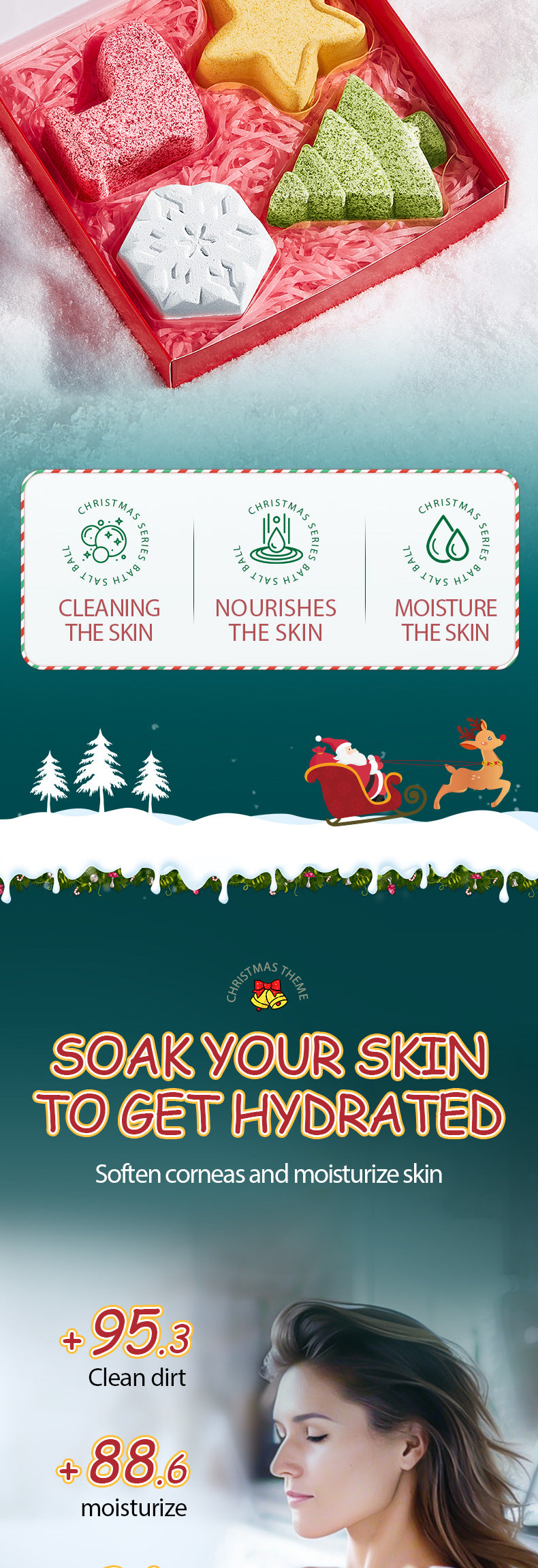 Full English Dried Flower Explosive Bath Salt Ball Set Clean Fragrance Bath Ball  Wholesale