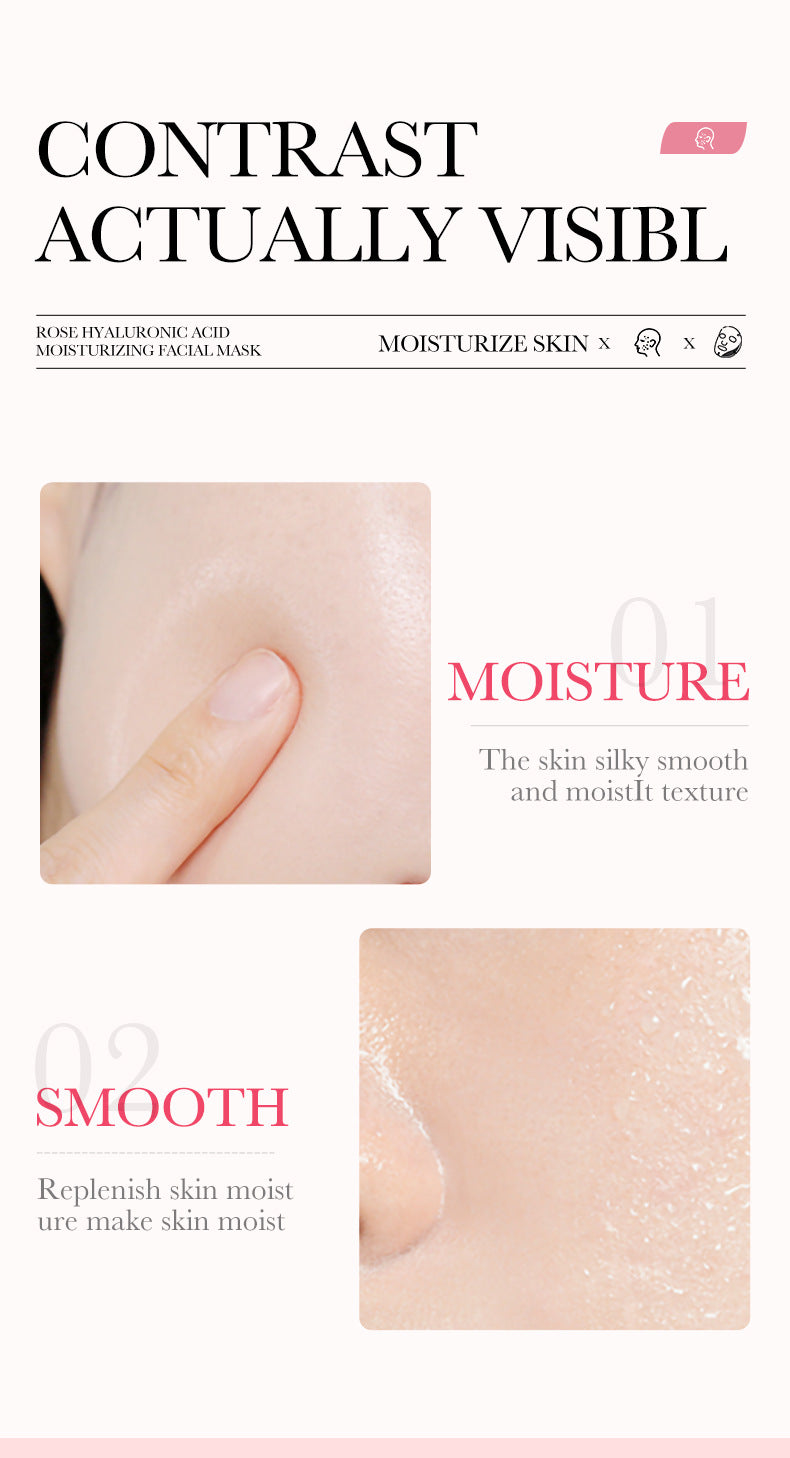 Rose Mask25g BIOAOUA Hyaluronic Acid Moisturizing Hydrating Tablets for Cross-Border Wholesale