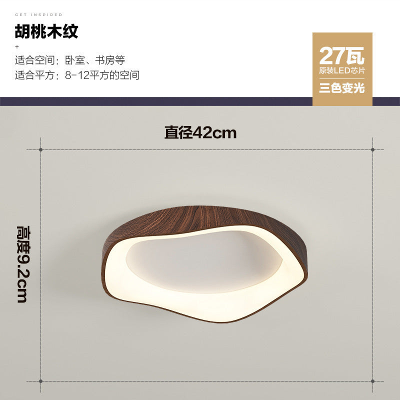Modern Minimalist Nordic Light Luxury Bedroom Lamp Japanese Style Solid Wood Room Lamp Wabi-Sabi Style High-End Personality Ceiling Lamp