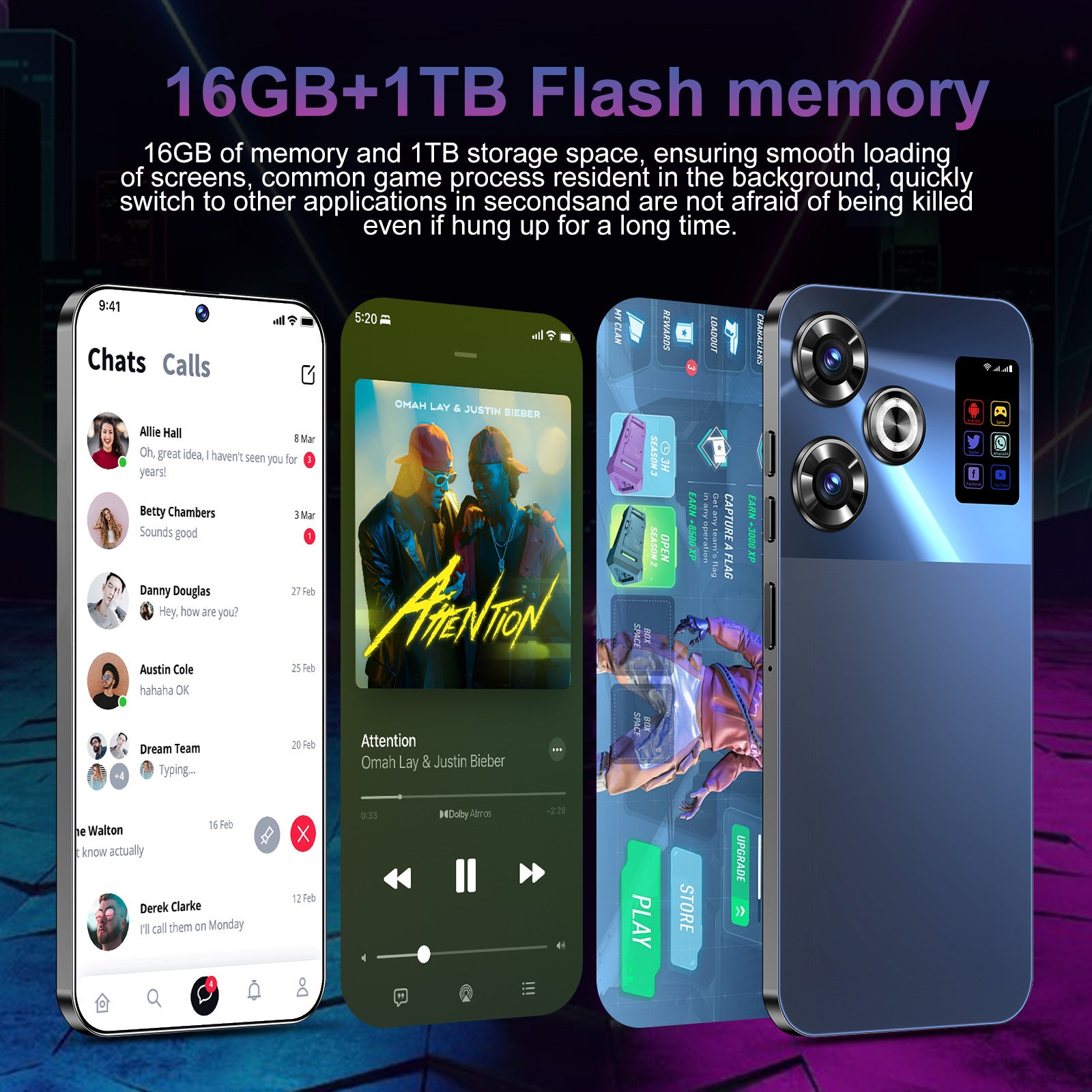 2025New Product F6 PRO Mobile Phone16+1T Smart All-in-One Machine Source Factory Available