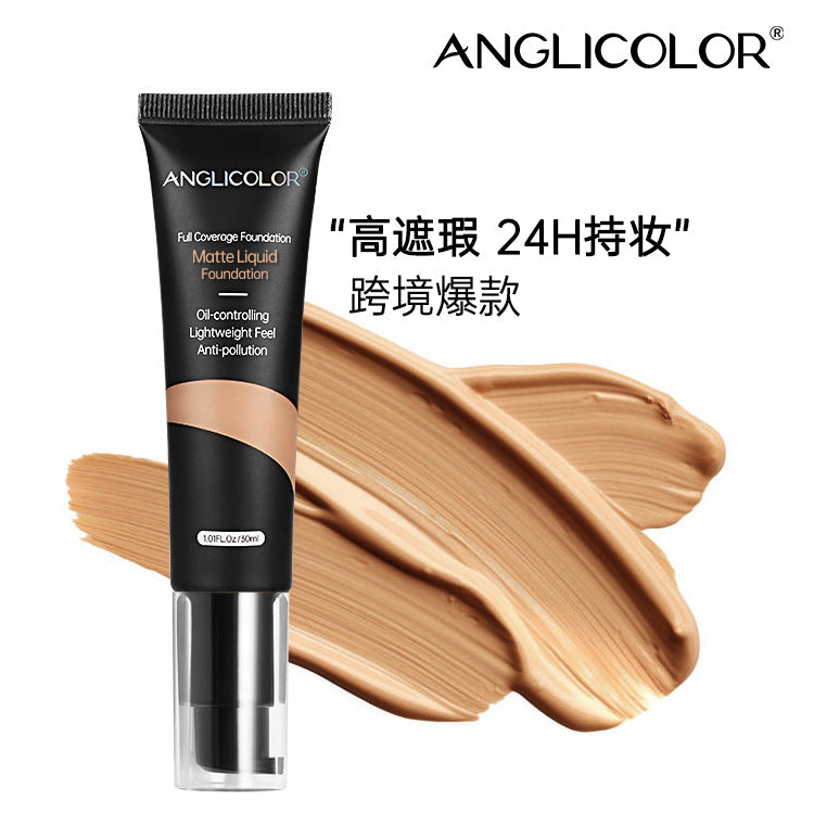 Anglicolor Hot-selling Foundation Liquid Concealer Long-lasting Non-cakey Oil Control Hydrating Foundation Cream