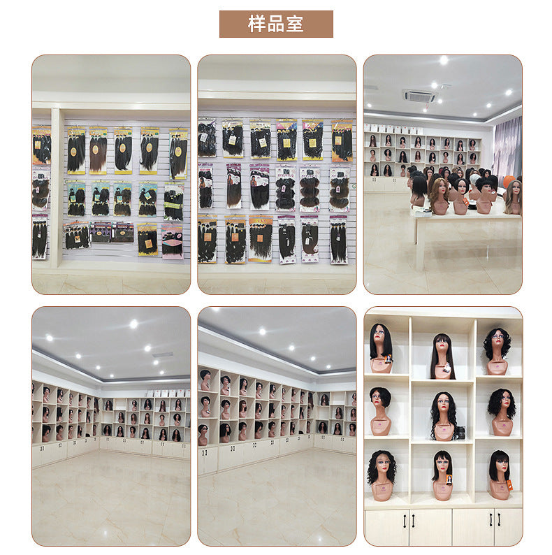 Air Bangs Medium Short Straight Hair BOBO Wig BUG Wig wigs Neck-Length European and American Style Wig African Wig