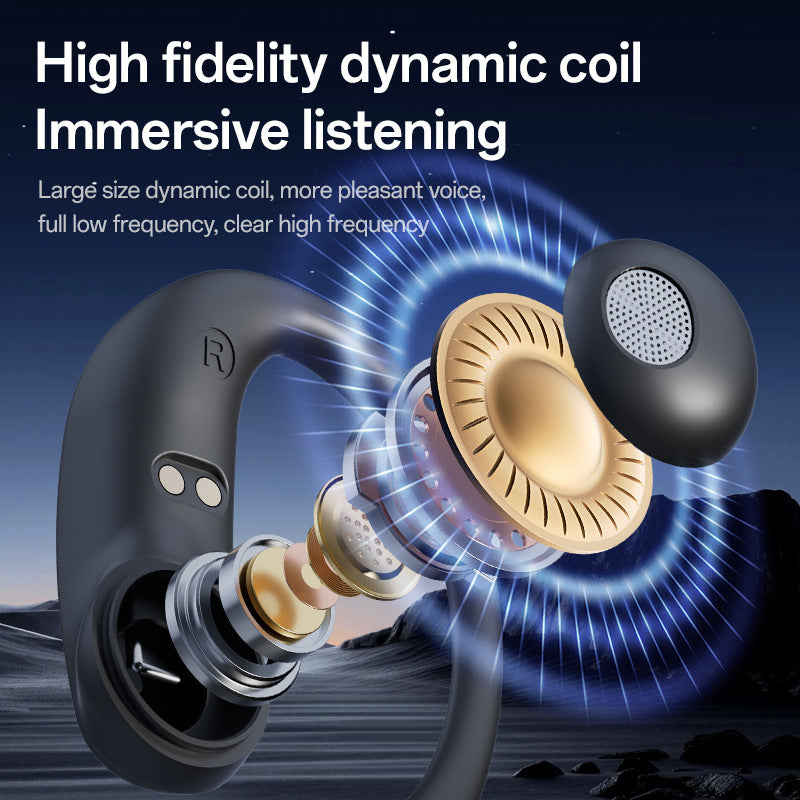 Popular M134Digital Display Ear-Hook Headphones Private Model High Appearance Long Battery Life Wireless Bluetooth Headphones