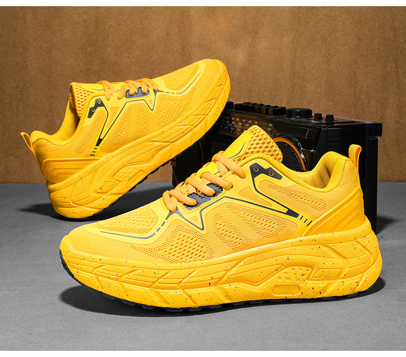 Dropshipping Couple Casual Sports Shoes Student Running Shoes Marathon Running Shoes Jacquard Foreign Trade Live Streaming Men's Shoes