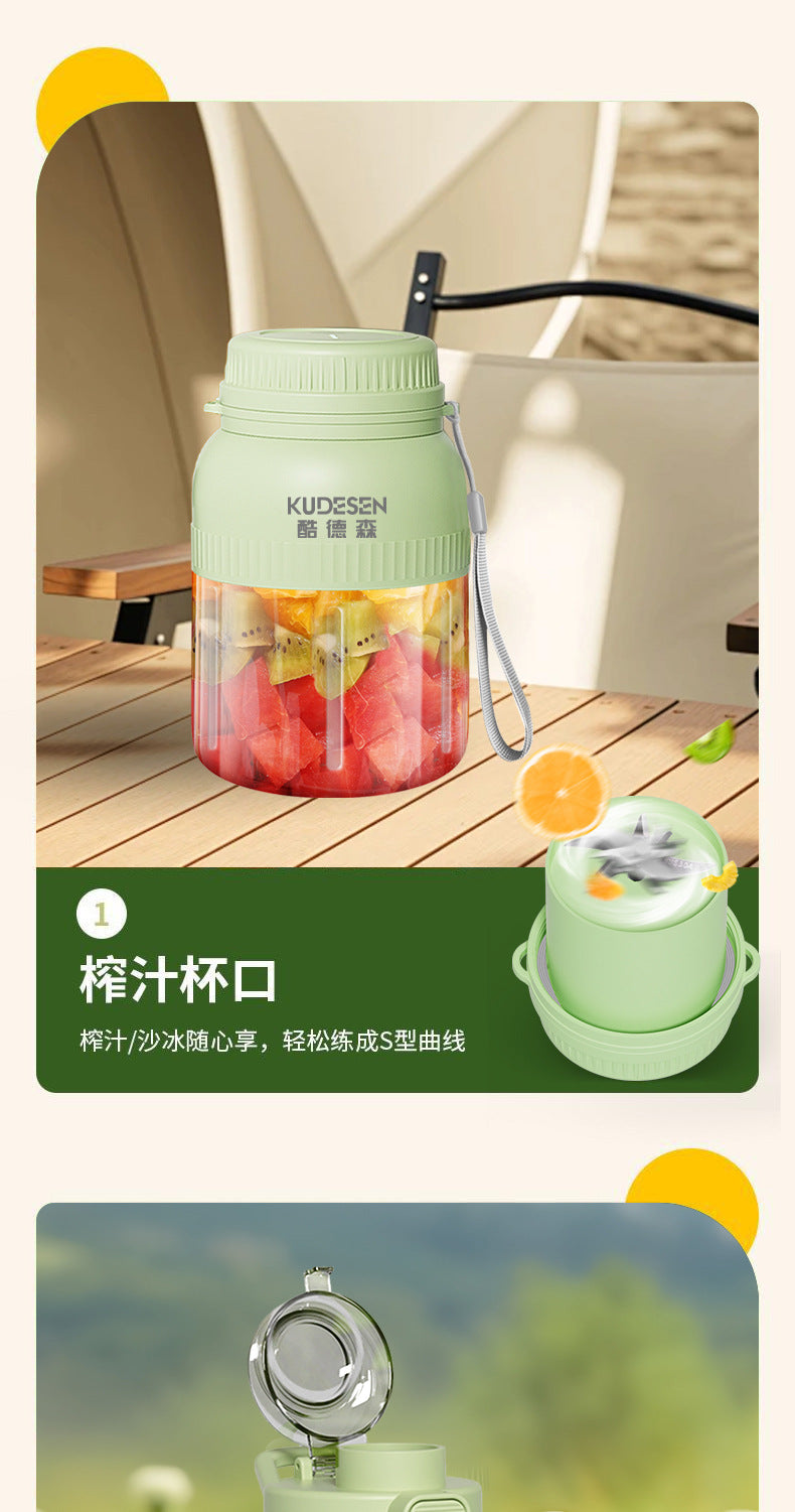 Portable Juicer32Blade Knife1300ml Juicing Bucket Multi-Functional Ice Crushing Large Capacity Household Juicing Cup