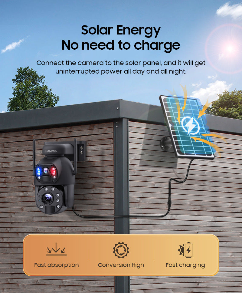In-stock Solar Camera Dual Lens4G Outdoor HD Surveillance202x Zoom Camera Intelligent Surveillance
