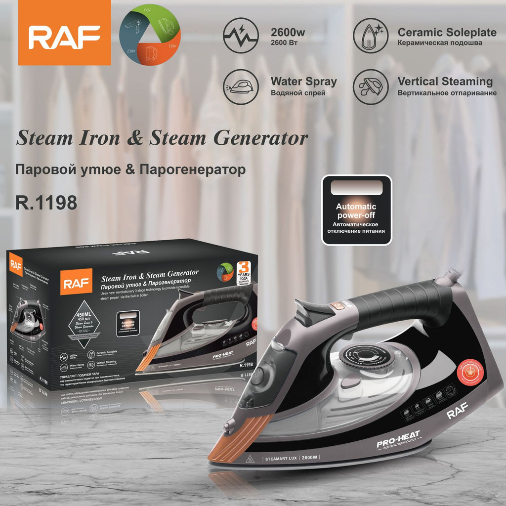 RAF European Standard Automatic Steam Electric Iron Household Handheld Fully Automatic Steam Electric Iron Ironing Machine