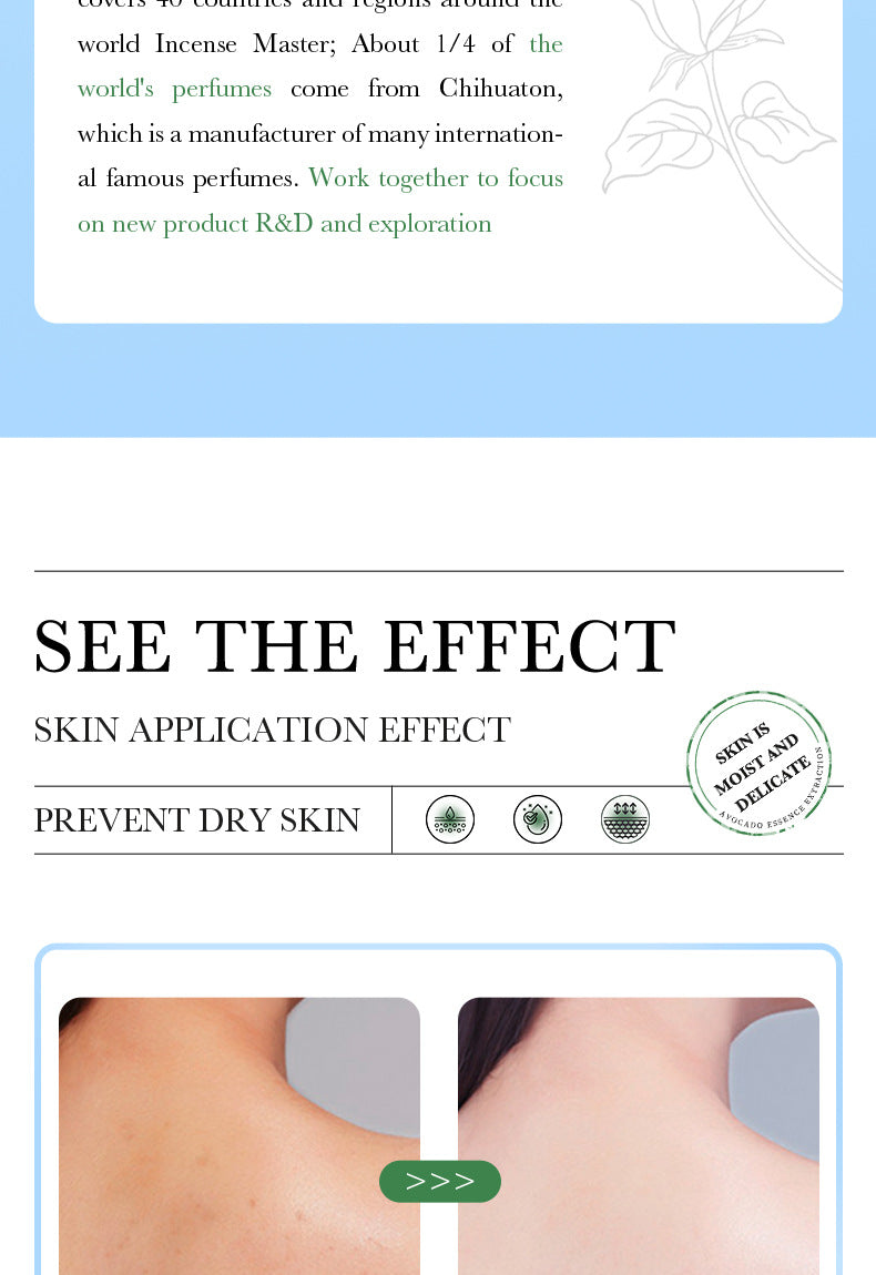 Full English Plant Body Lotion SADOER Avocado Moisturizing Rose Butter Body Lotion  Wholesale