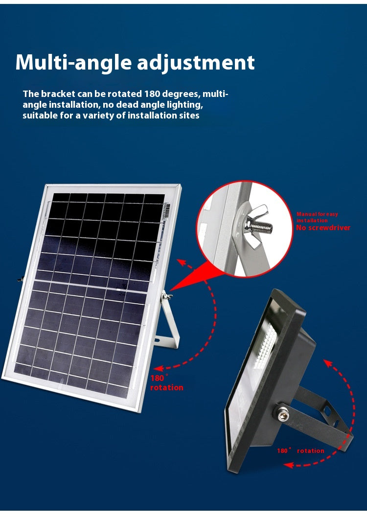 Super Bright LED Solar Flood Light Waterproof IP65 Street Light for Garden for Courtyard Stadium Outdoor Use Factory Direct