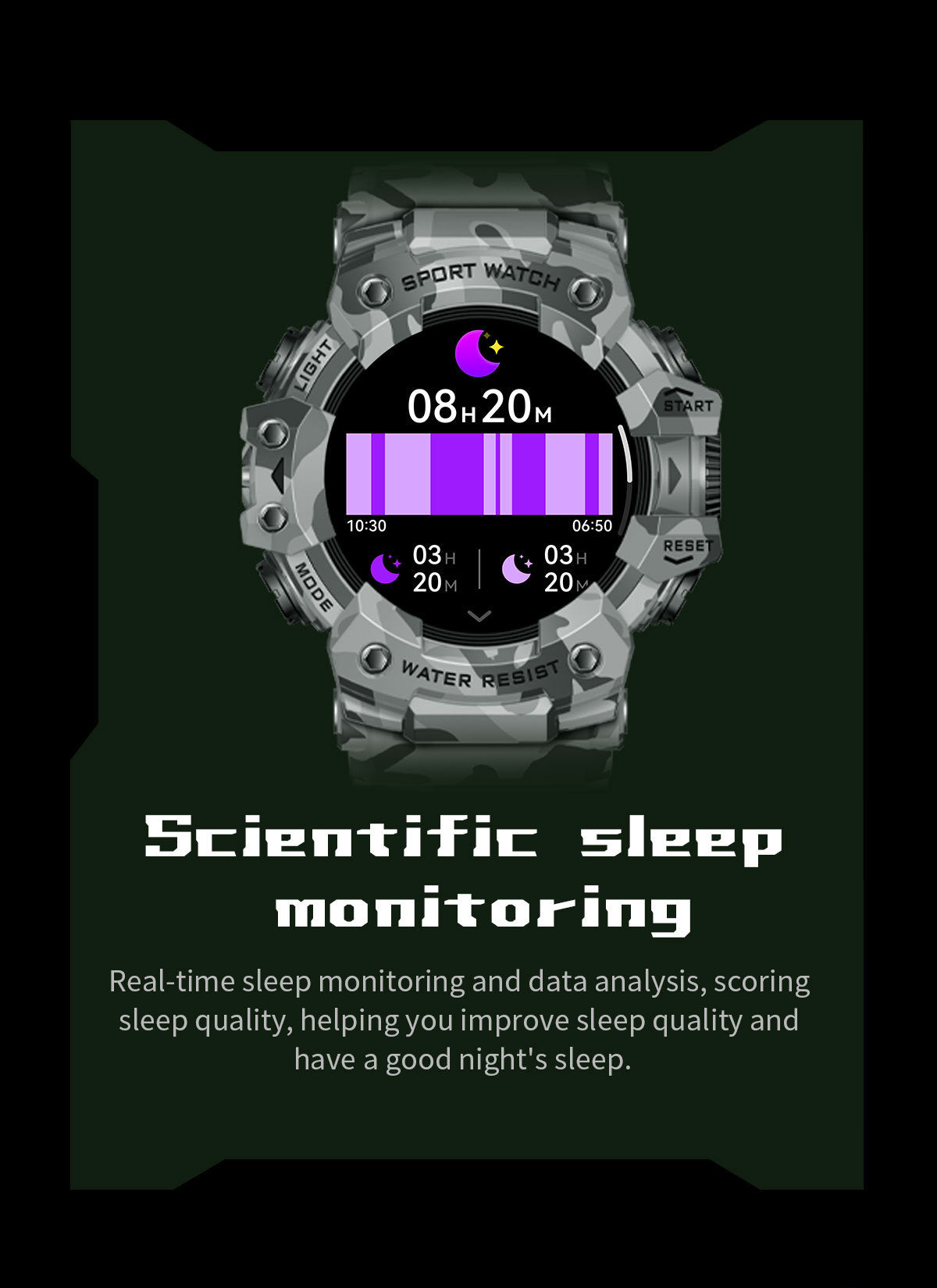 LC21Smart Watch Bluetooth Call True Heart Rate Step Sleep Compass Deep Waterproof Mechanical Style Sports