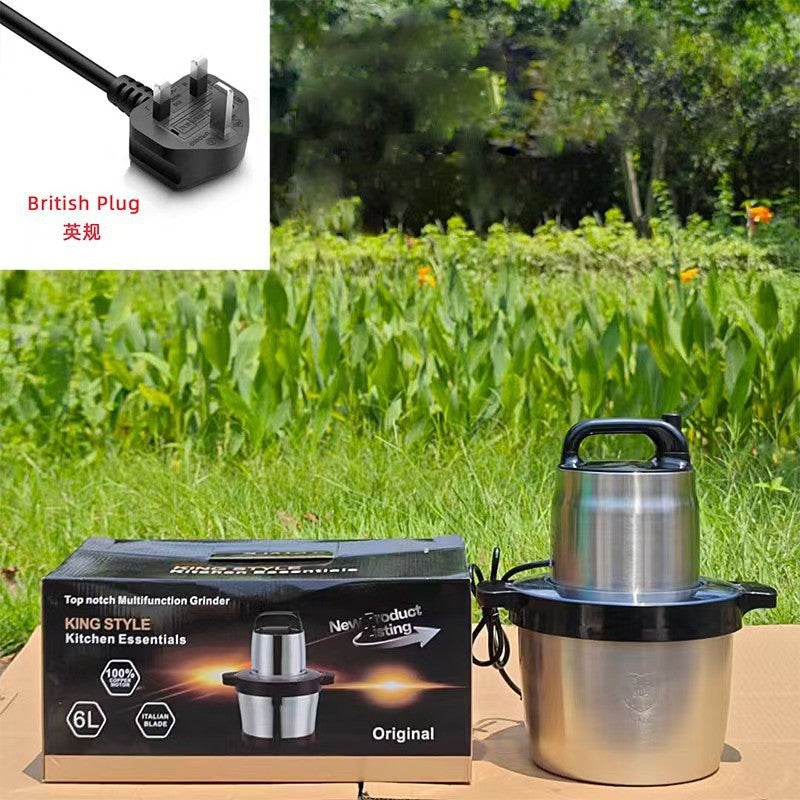 Fufumachine15L Meat Grinder Vegetable Chopper Garlic Press Multi-Functional Stainless Steel Blender Baby Food Processor