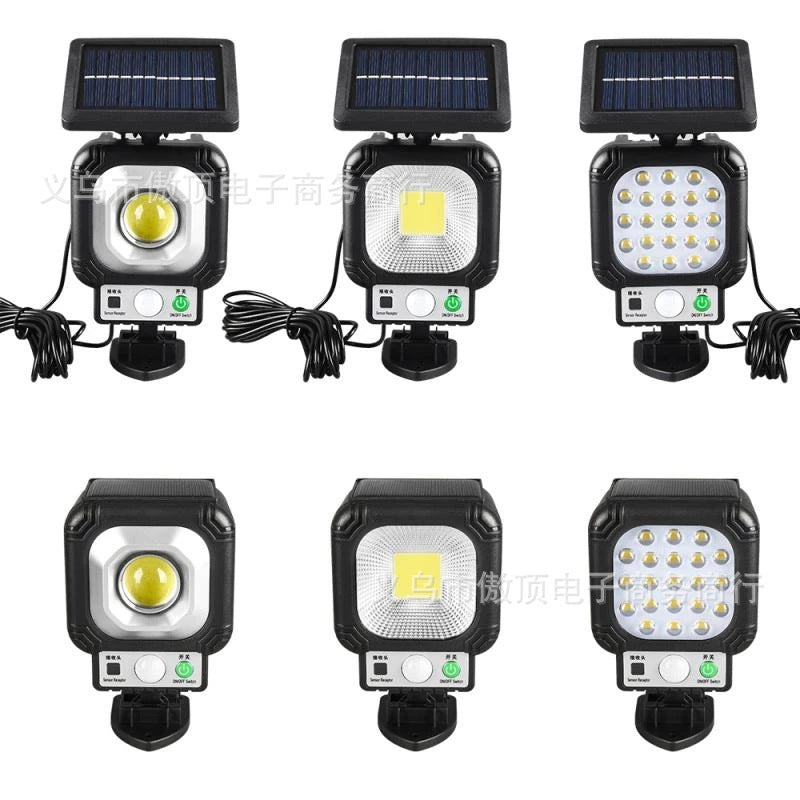 Outdoor Solar Light Lithium Battery Street Light Split Type Garden Light LED Wall Lamp Human Body Sensor Garden Light
