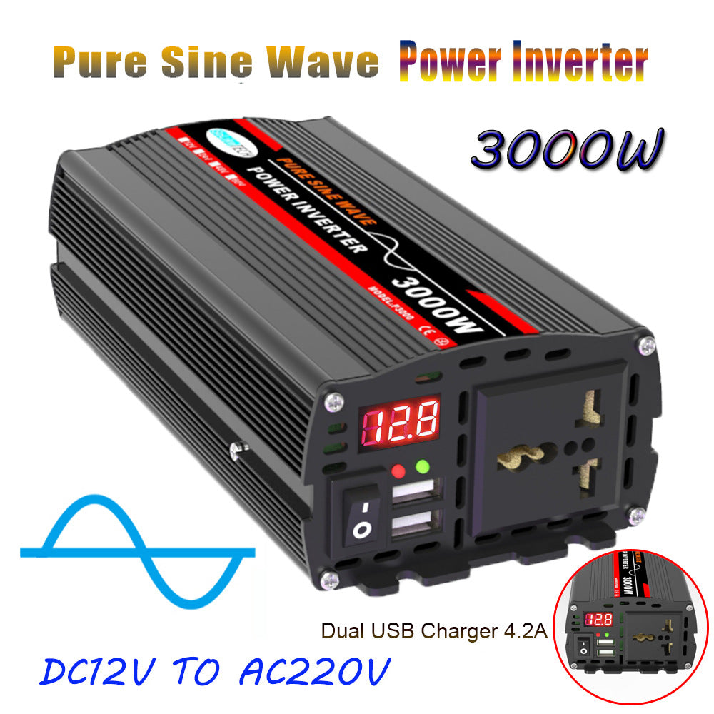 Automotive Pure Sine Wave Inverter1000W Outdoor Adapter Converter12V24V48V60V Turn110V220V