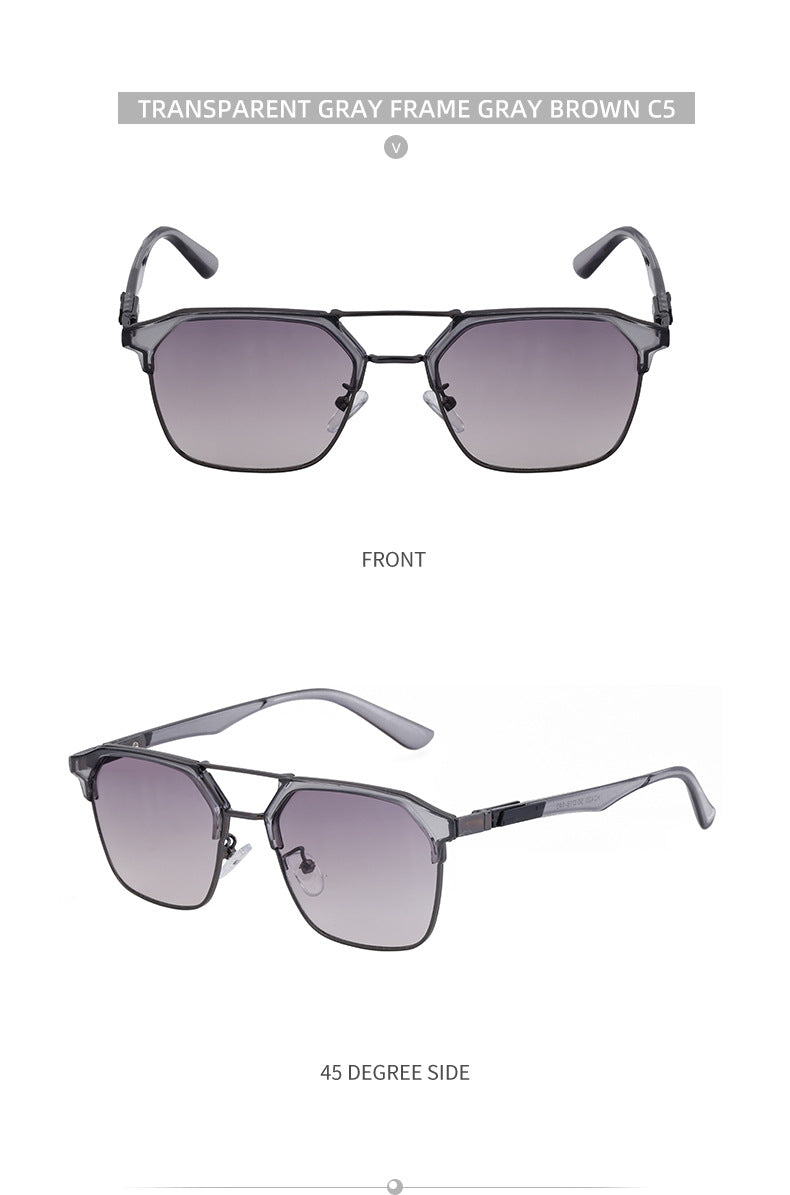 European and American Fashion Cat Eye Sunglasses for Men, Unique High-End Feel, Men's Driving Glasses Wholesale shades