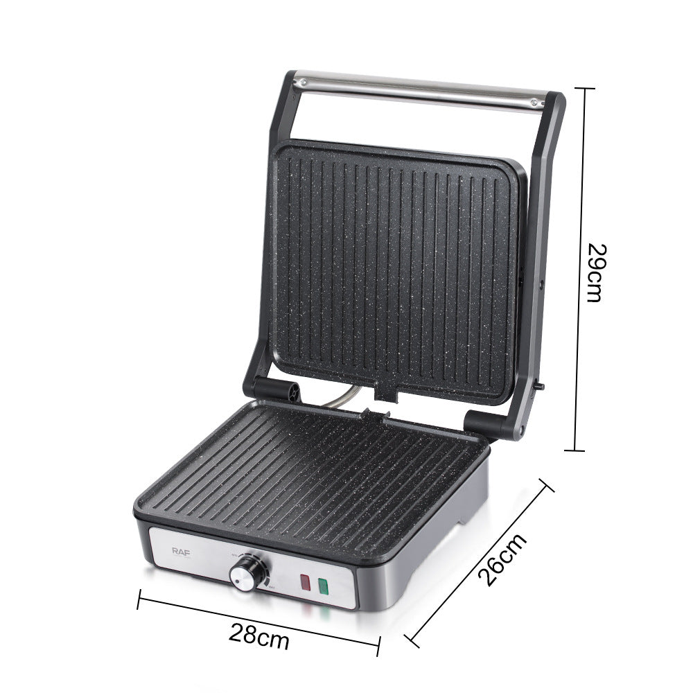 RAF European Style Household Panini Maker Sandwich Maker Breakfast Grill Meat Sausage Maker Burger Steak Maker2301