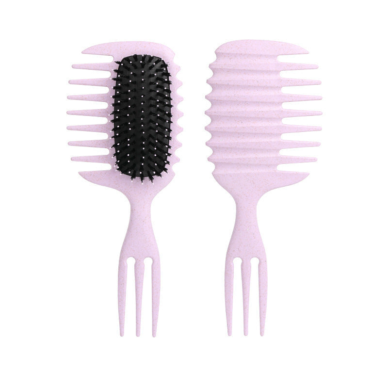 Foreign Trade Wholesale Dual-use Anti-static Curl Defining Comb Three-prong Wide-tooth Cushion Airbag Smooth Hair Massage Comb