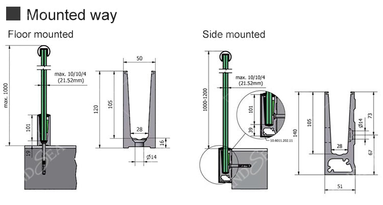 Modern clear Laminated Tempered Glass Balcony Railing Stainless Beautiful Designs