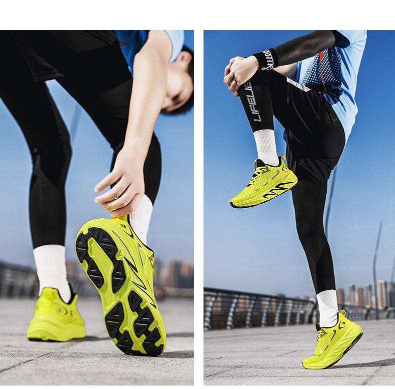 New Foreign Trade Running Shoes for Men and Women, Couple Style, Large Size, Versatile Marathon Outdoor Casual Cycling Jogging Sports Shoes