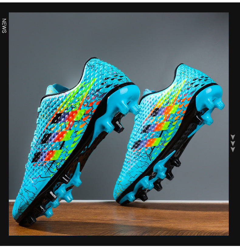 New professional football shoes for men and women AG Spike TF Broken Nail Youth Student Grassland Competition Training Shoes