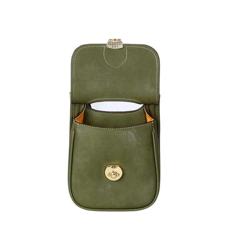 Autumn New Trendy Fashion Korean Version Phone Bag for Women, Niche Design Small Square Bag, Unique Simple Versatile Crossbody Bag