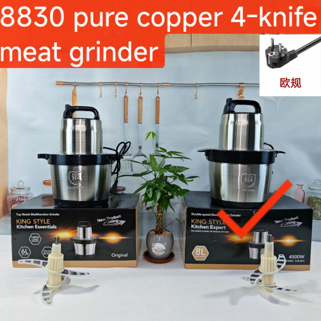 Fufumachine15L Meat Grinder Vegetable Chopper Garlic Press Multi-Functional Stainless Steel Blender Baby Food Processor