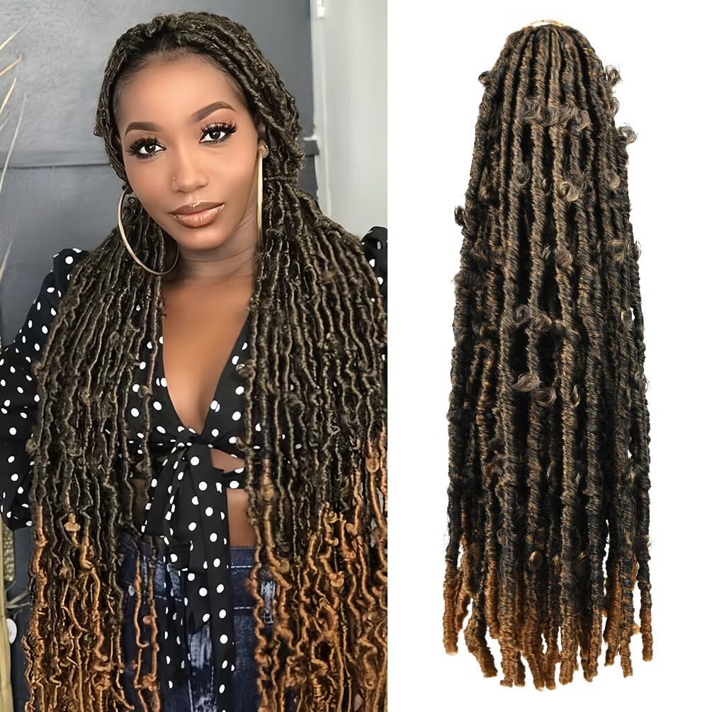 Foreign Trade Dreadlock Crochet Hair Butterfly Locs Crochet Hair Goddess Butterfly Curly Wig