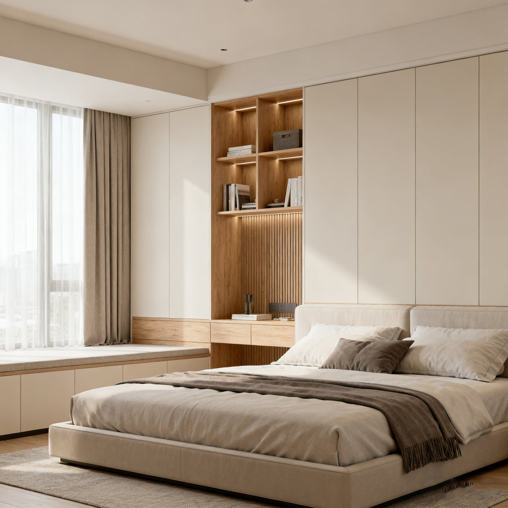 Custom Full House Walk-in Aluminum Alloy Wardrobe Home Bedroom Cabinet Cloakroom Wardrobe Overall Furniture Cabinet Customization