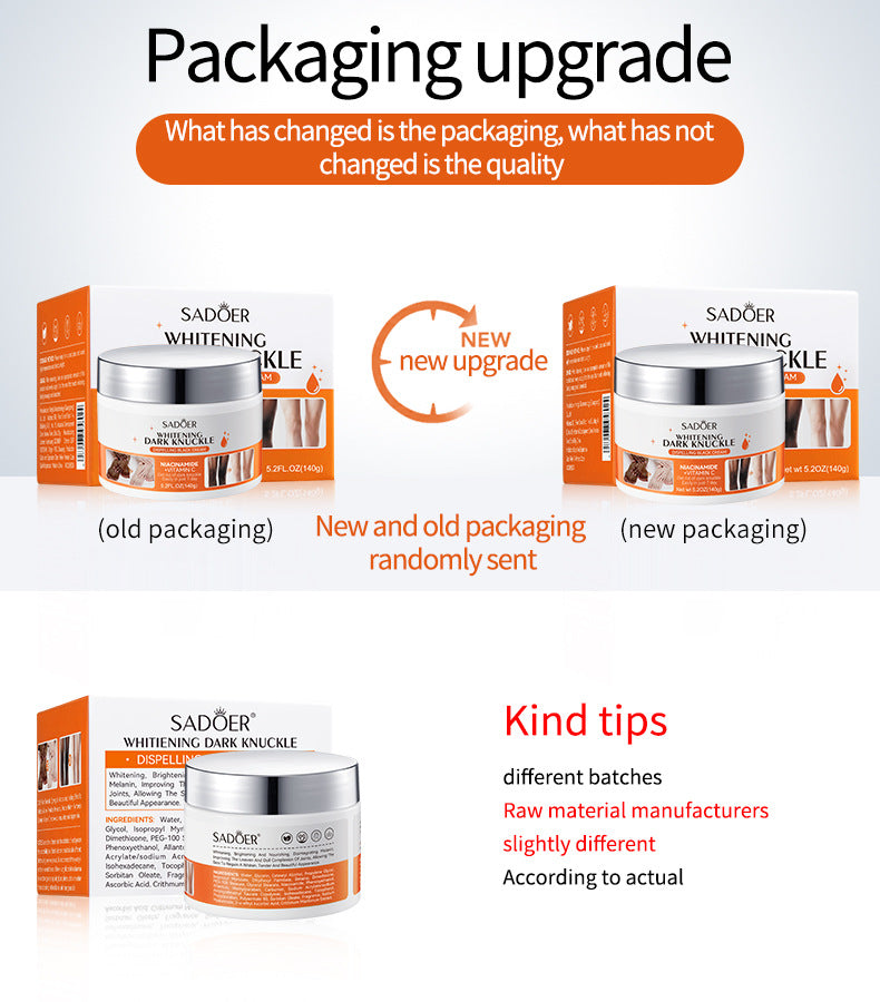 Full English Joint Whitening and Dark Spot Removal Cream140g SADOER Vitamin C Moisturizing Body Lotion  Wholesale