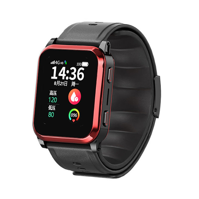 Medical Grade Blood Pressure Smart Watch for Elderly4G Card Insert Air Pump Blood Pressure Measurement Positioning Elderly Care Smart Watch