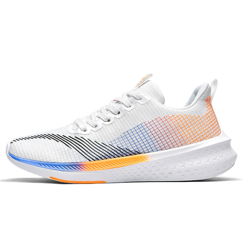 2025Spring and Summer Running Shoes for Men and Women, Mesh Breathable Soft Sole Student Sports Shoes, Racing Running Shoes, Shock Absorption, Casual Versatile