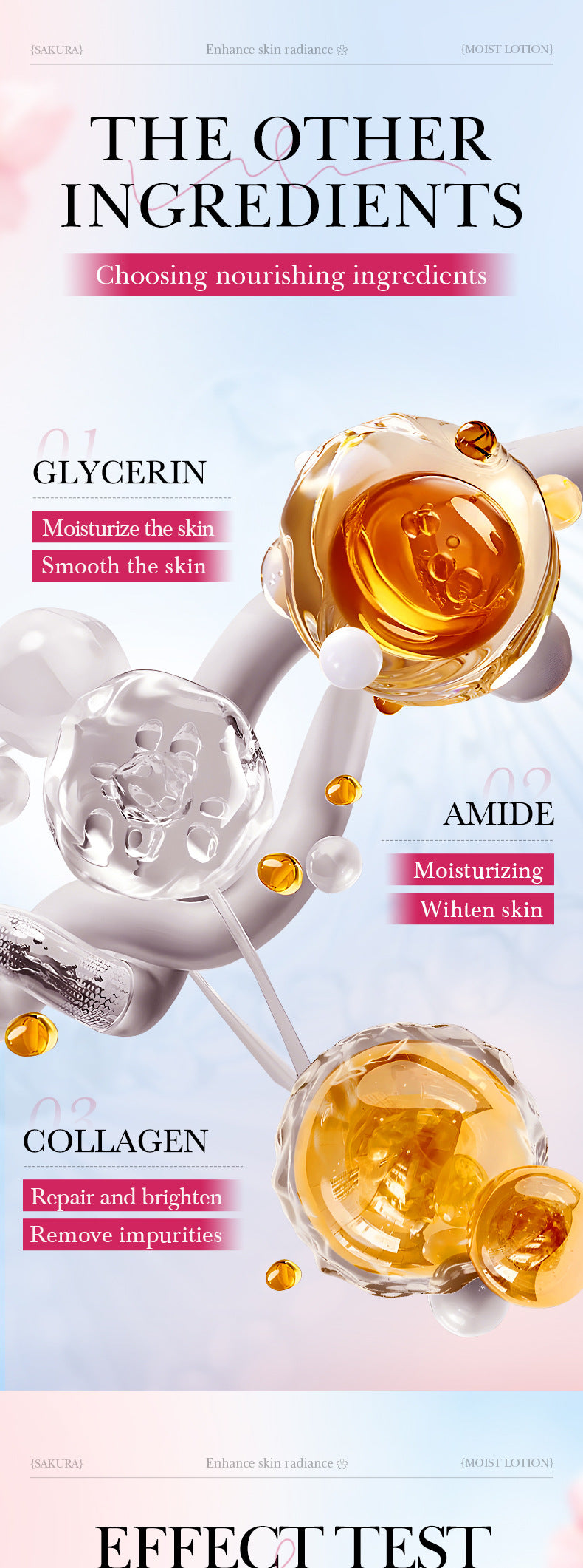 Sakura Collagen Essence SADOER Moisturizing and Nourishing Smear-On Moisturizing Lotion  Wholesale