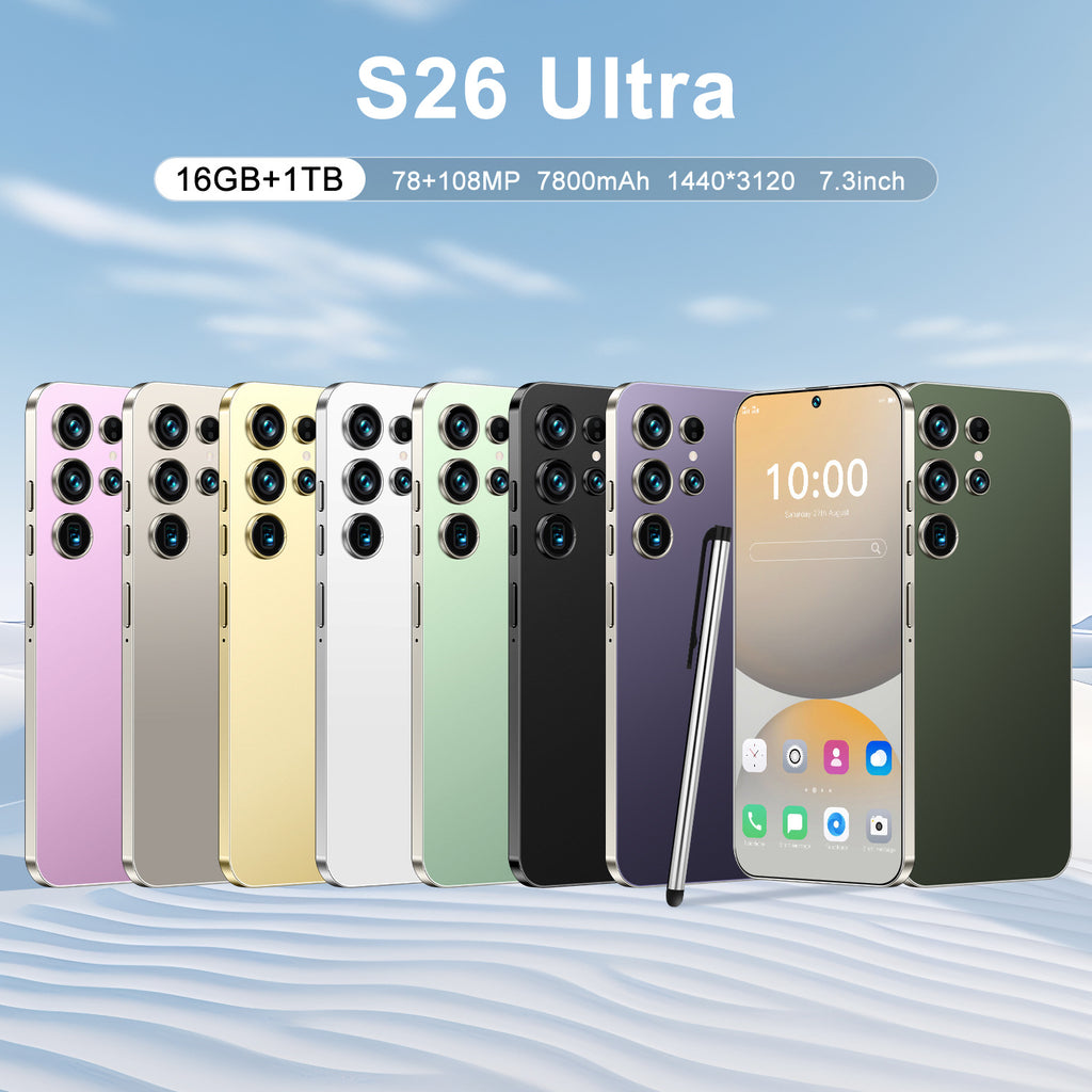 Hot Selling Mobile Phone List S26 Ultra Brand new Android phone7.3Inch16+1T Factory Price for Mobile Phones