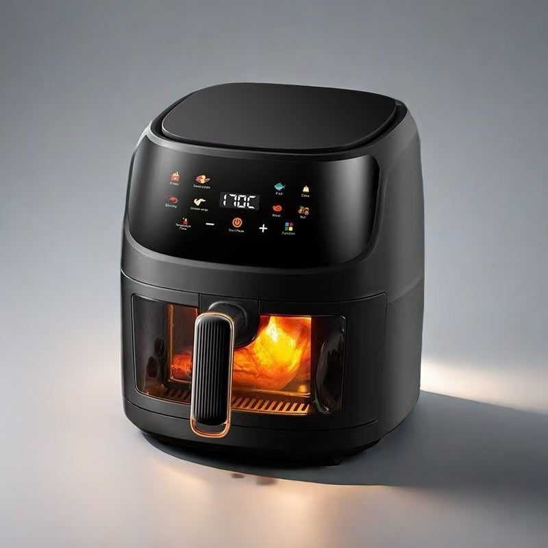 8LAir fryer Visual Touch Fryer Large Capacity Intelligent Fully Automatic Electric Fryer French Fries Oven Machine