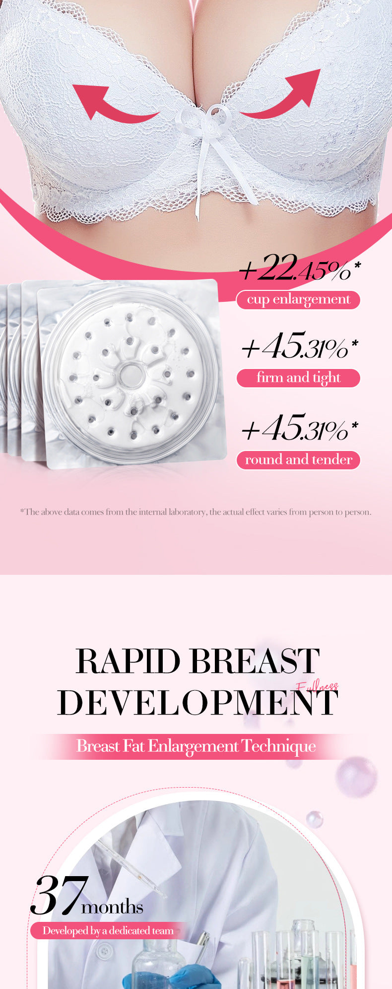 Breast Enhancement Nipple Covers17g BIOAOUA Lifting and Firming Breast Pads Fengyun Breast Paste Cross-Border Trade