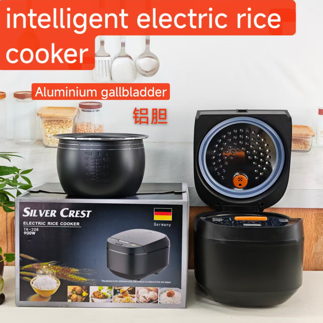 5LRicecooker English Rice Cooker5L Home Smart Reservation Factory Direct Sale Aluminum Alloy Inner Tank