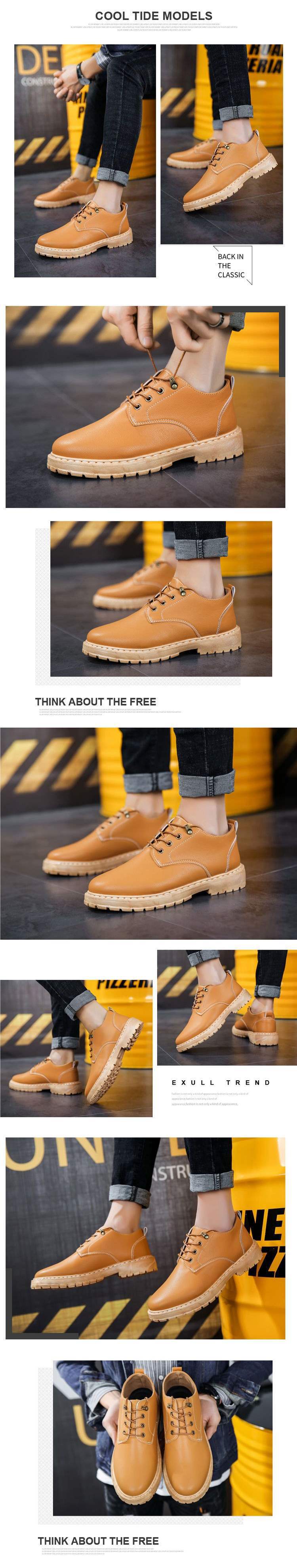 Summer Work Leather Shoes Casual Kitchen Men's Shoes Waterproof Non-Slip Oil-Proof Chef Shoes Black Work Boots for Young People