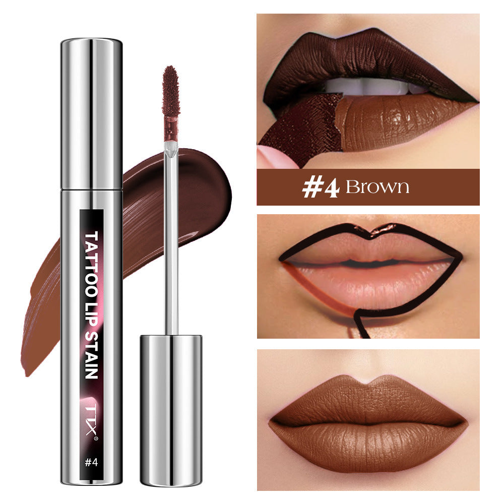 Tear-off Lip Gloss Velvet Matte Non-fading Non-stick Cup Tear-off Lip Color Version Labelable