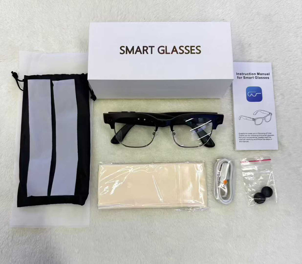 W630Smart Glasses800Megapixel photochromic lens with image stabilization for video recording AI Simultaneous Translation Recognition