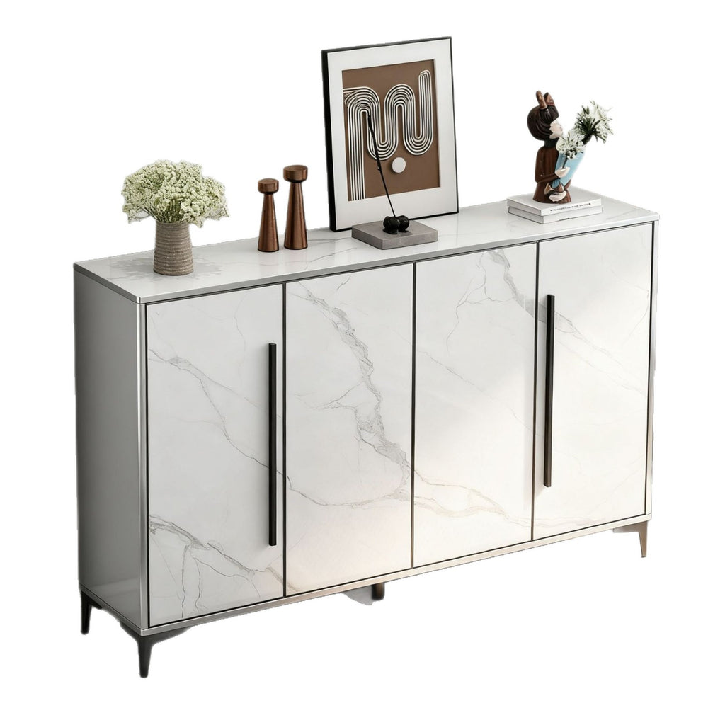 Honeycomb Aluminum Alloy Sunproof Waterproof Outdoor Household Entrance Balcony Storage Shoe Cabinet Integrated Cabinet Whole House Customization