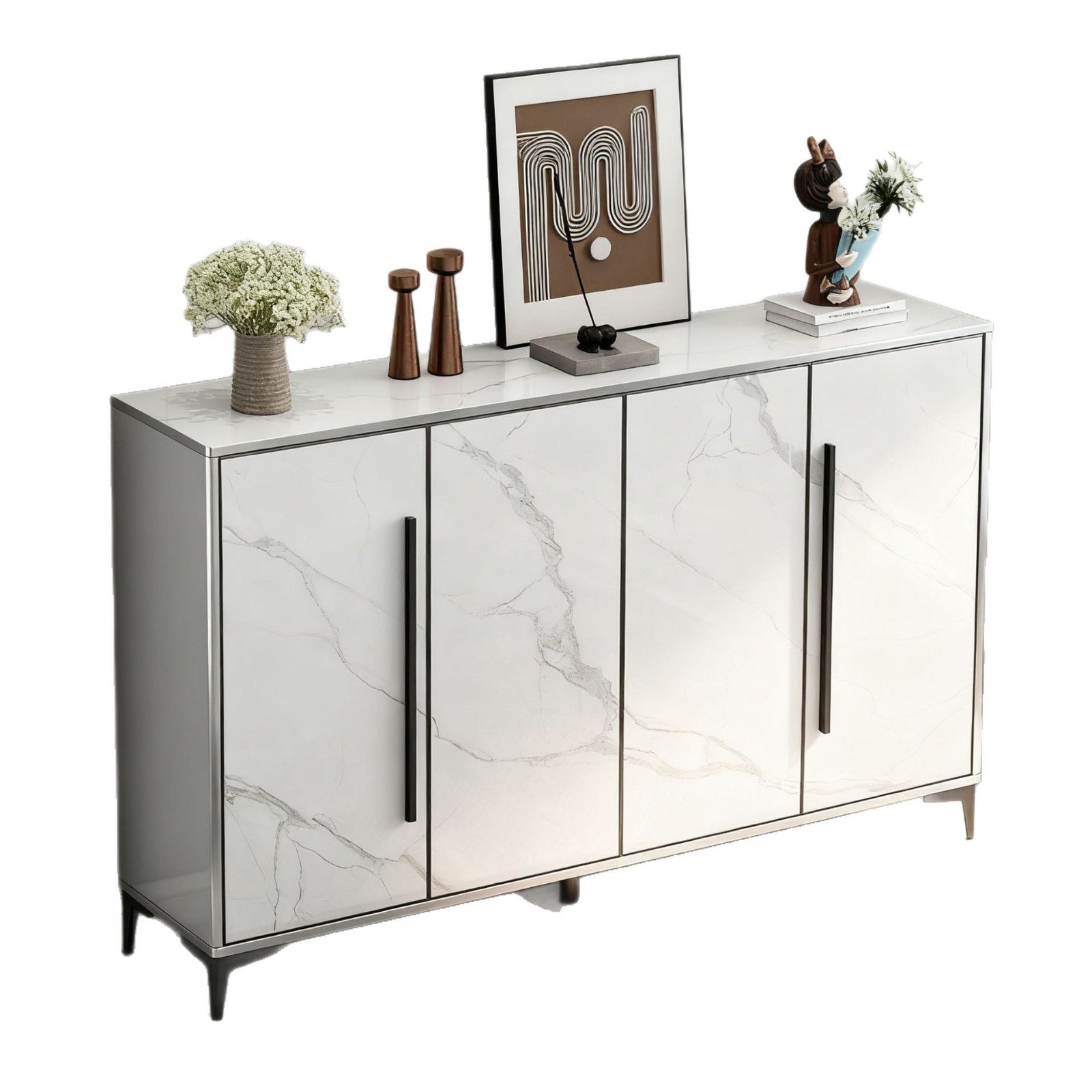 Honeycomb Aluminum Alloy Sunproof Waterproof Outdoor Household Entrance Balcony Storage Shoe Cabinet Integrated Cabinet Whole House Customization