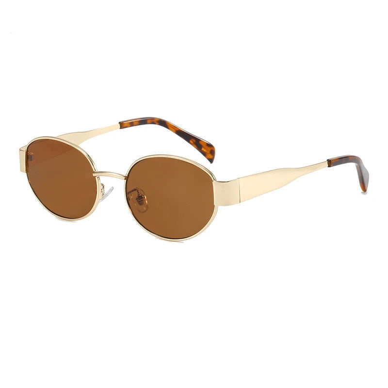 New European and American Fashion Oval Frame Sunglasses for Women High-end Sunglasses for Women Trendy Sunscreen Wholesale sunglass