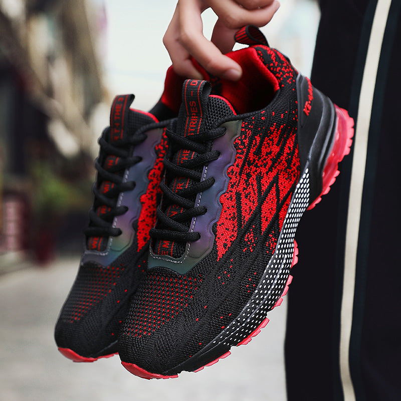 Autumn New Men's Large Size Casual Fashion Running Sneakers Youth Mesh Breathable Trendy Dad Shoes