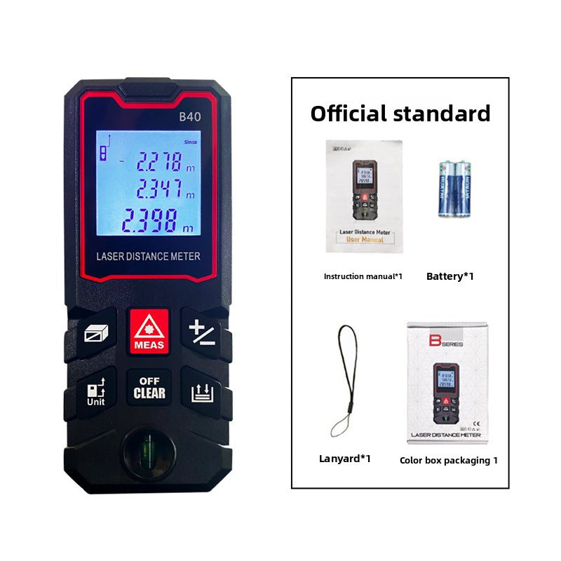 Laser Distance Meter Handheld Electronic Measuring Instrument Infrared Electronic Ruler Room Measuring Ruler Distance Meter