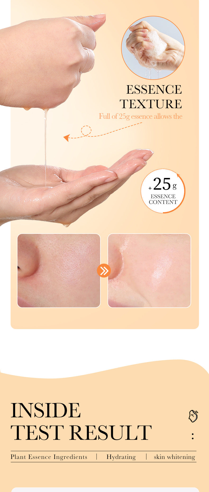 Papaya Mask25g BIOAOUA Vitamin C Moisturizing and Hydrating Tablets for Cross-Border Wholesale