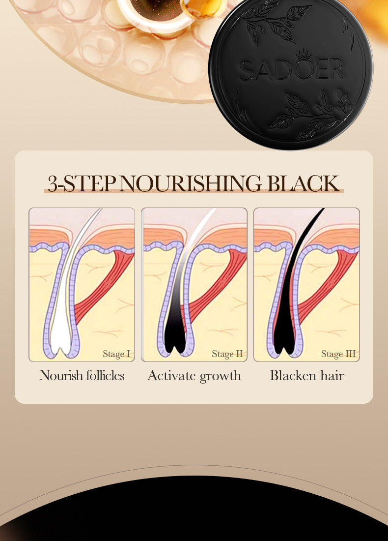 Full English Polygonum Multiflorum Hair Soap SADOER Repair Natural Hair Care Conditioner  Wholesale