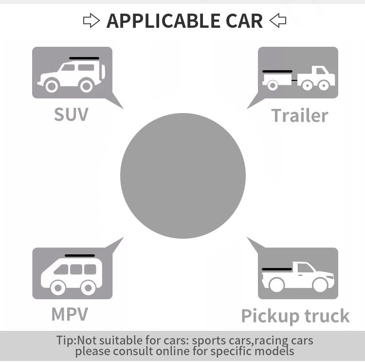 Hot Selling Car Roof Tent Outdoor Car Travel Hard Top Car Tent Outdoor Supplies Folding Camping Tent