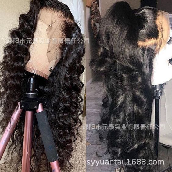 13x4 Body Wave Lace Front Wig Reddish Brown Synthetic Wigs